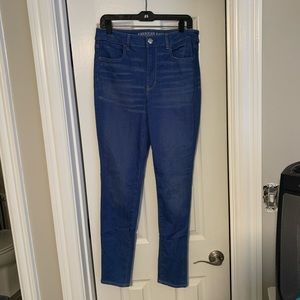 12 Long American eagle skinny blue jeans